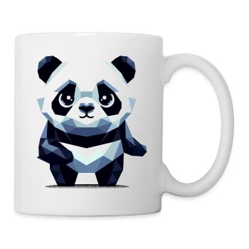 Panda polygonal - Mug blanc - blanc - Droite