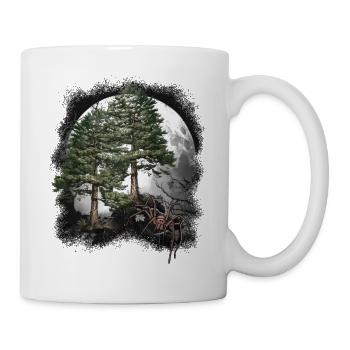 Halloween spider spiders forest dwellers - Mug - white - Right