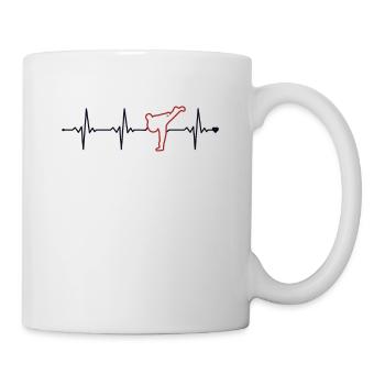 Capoeira Heartbeat Ginga Capoeirista Danse - Mug blanc - blanc - Droite