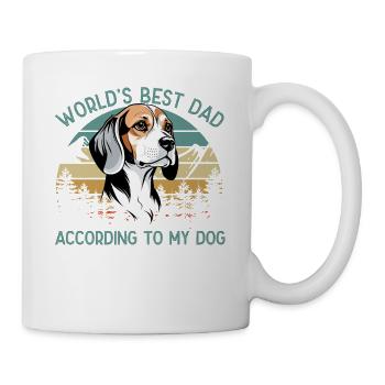 World Best Dog Dad Beagle Funny - Mug - white - Right
