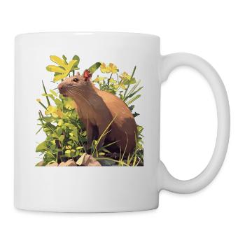 Agouti Agutis Aguti - Tasse - Weiß - Rechts