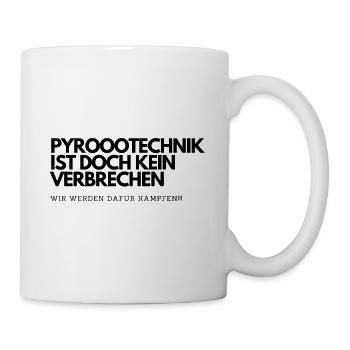 Pyrotechnics are not a crime funny meme - Mug - white - Right