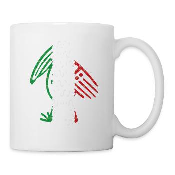 Symbole aztèque Maya mexicain Drapeau mexicain Bec-en-sabot - Mug blanc - blanc - Droite