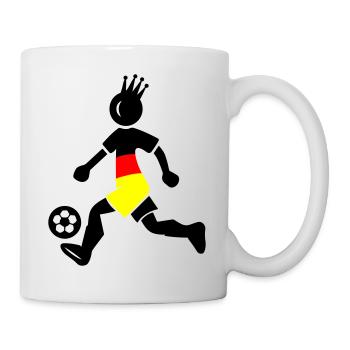 Fussballer Deutschland Meister Krone - Tasse - Weiß - Rechts
