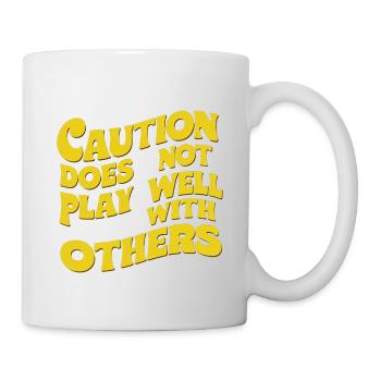 Caution Does Not Play Well With Others 91 - Mug - white - Right