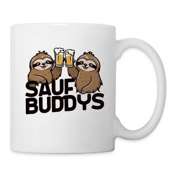Saufbuddy Saufbuddies Saufen Bier Alkohol Party Fau - Mug blanc - blanc - Droite