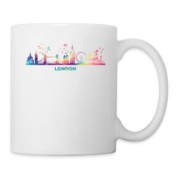 Londoner Skyline London - Tasse - Weiß - Rechts