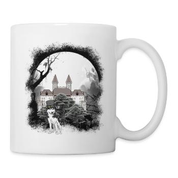 Medieval Castle Forest Wolves Fairy Tale Wehrwolf - Mug - white - Right