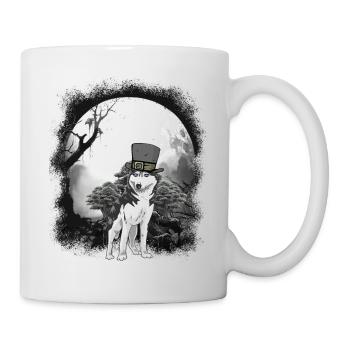 Wehrwolf Wolf Wolves Halloween Medieval Dog - Mug - white - Right