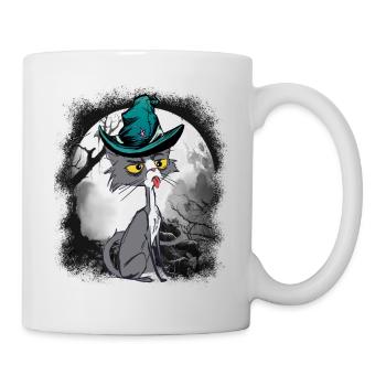 Magical Cat Cats Wizard Fairy Tale Character Fairy Tale - Mug - white - Right