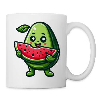 Avocado Melon Tropical Fruit Fruity Summer - Mug - white - Right