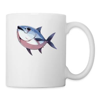 Tuna Thunfische Thunfisch - Tasse - Weiß - Rechts