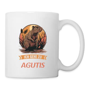 Agouti Agutis Aguti - Tasse - Weiß - Rechts