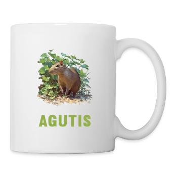 Agouti Agutis Aguti - Tasse - Weiß - Rechts