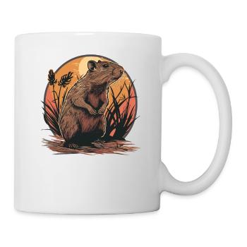 Agouti Agutis Aguti - Tasse - Weiß - Rechts