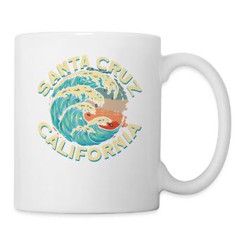 Années 70 Années 80 Dans La Ville Californienne De Santa Cruz - Mug blanc - blanc - Droite