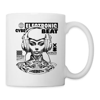 Electronic Music, Cyberpunk Urban Shirt - Mug - white - Right