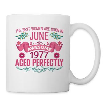 June 1977 Female Birthday June 1977 - Mug - white - Right