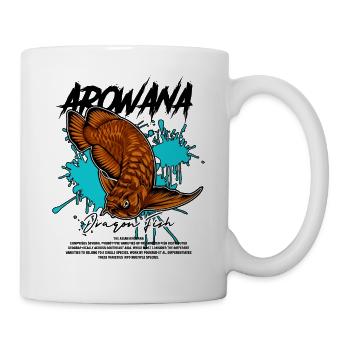 Asian Arowana Monster Fish Keeper Streetwear - Mug - white - Right