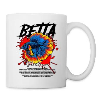Betta Fish Keeper Streetwear moderne - Mug blanc - blanc - Droite
