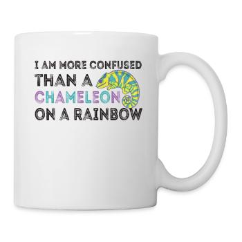 I'm more confused than a chameleon - Mug - white - Right