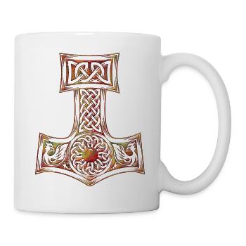Vikings norden valhalla suède scandinavia flaga - Mug blanc - blanc - Droite