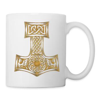 Vikings norden valhalla suède scandinavia flaga - Mug blanc - blanc - Droite