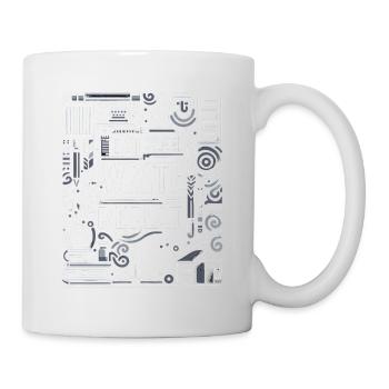 Manger Dormir Écrire Répéter 6 - Mug blanc - blanc - Droite