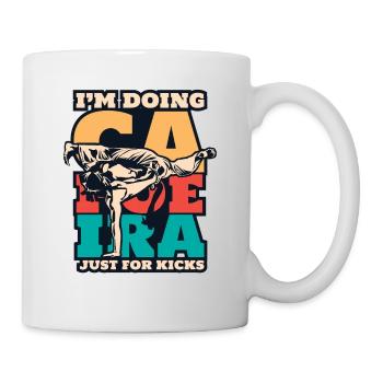 Faire de la Capoeira Pour Des Coups De Pied Capoeirista Ginga Danse - Mug blanc - blanc - Droite