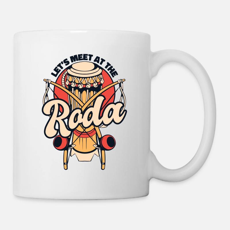Rencontrons-nous à la danse Roda Capoeirista Ginga - Mug blanc - blanc