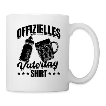 Chemise officielle de la fête des pères Papa Papa de la fête des pères - Mug blanc - blanc - Droite