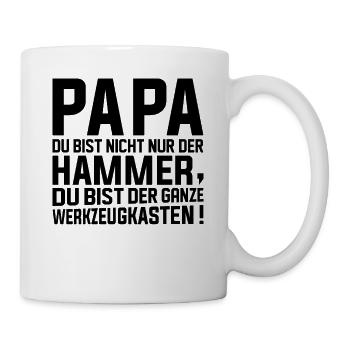 Papa Vatertag Ideen Bester Papa - Tasse - Weiß - Rechts