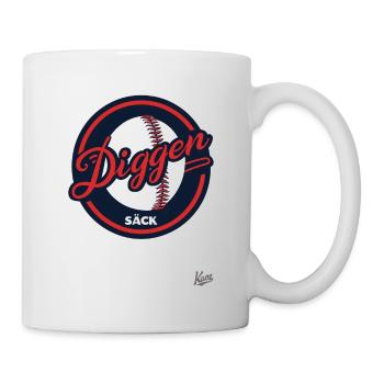Funny Baseball Logo Thick Sack: Team Diggen Sack - Mug - white - Right