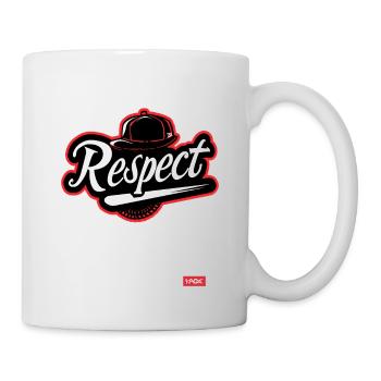 Parodie-Baseball Team: Respekt - Tasse - Weiß - Rechts