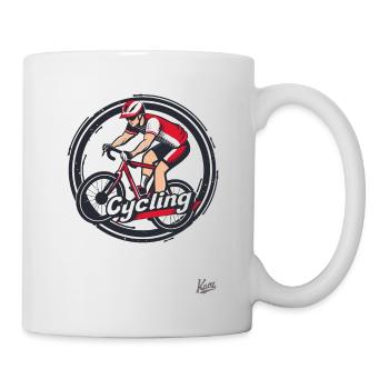 Cyclistes : Vélo de route et vélo de gravier Cyclisme - Mug blanc - blanc - Droite