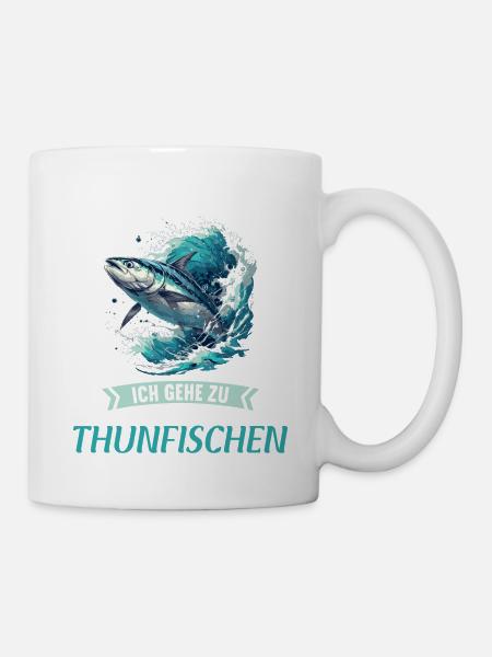 Tuna Thunfische Thunfisch - Tasse - Weiß