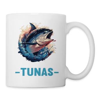 Tuna Thunfische Thunfisch - Tasse - Weiß - Rechts