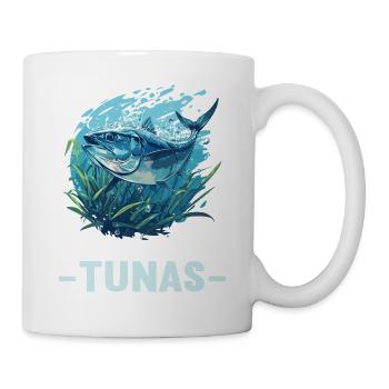 Tuna Thunfische Thunfisch - Tasse - Weiß - Rechts