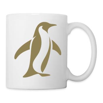 Pingouin Pôle Sud Silhouette Minimaliste - Mug blanc - blanc - Droite