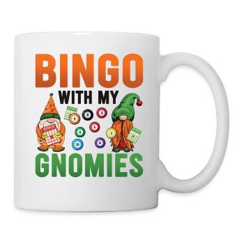 Bingo Mit Meinen Gnomies Lustiges Bingo - Tasse - Weiß - Rechts