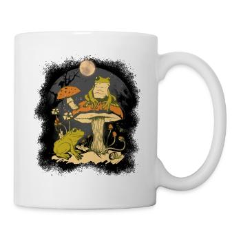 Grenouille Grenouilles Amphibiens Champignons Nature - Mug blanc - blanc - Droite
