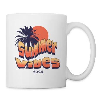 T-Shirt Summer Vibes - Tasse - Weiß - Rechts