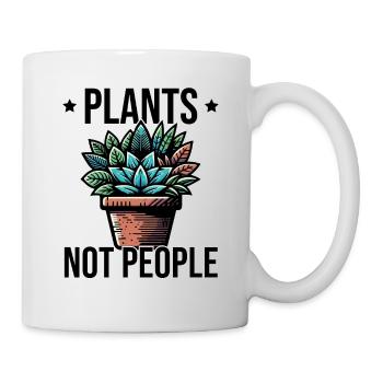 Plants Not People - Tasse - Weiß - Rechts