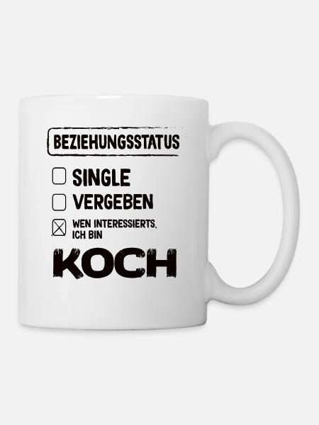 Koch Beziehungsstatus - Tasse - Weiß