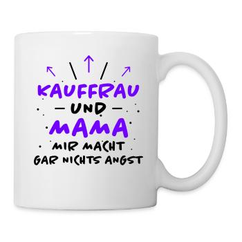 Kauffrau Spruch Verkäuferin Witz Kauffrau Geschenk - Tasse - Weiß - Rechts