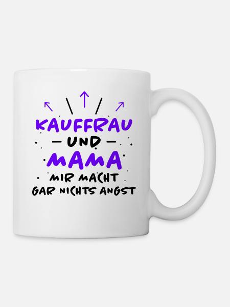 Kauffrau Spruch Verkäuferin Witz Kauffrau Geschenk - Tasse - Weiß