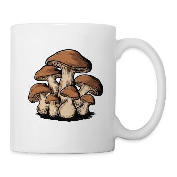 Ich werde dich finden und ich werde dich essen Pilzjagd - Tasse - Weiß - Rechts