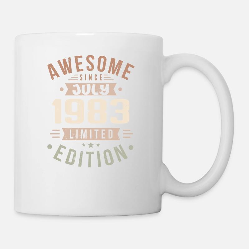 Juli 1983 Geburtstag Juli 1983 Geburtstagsgeschenk - Tasse - Weiß