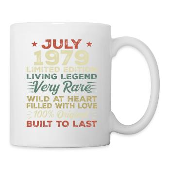 Cadeau Juillet 1979 Anniversaire Juillet 1979 Anniversaire - Mug blanc - blanc - Droite