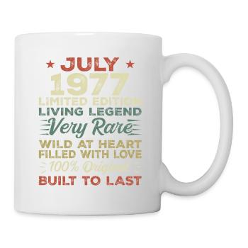 Cadeau Juillet 1977 Anniversaire Juillet 1977 Anniversaire - Mug blanc - blanc - Droite